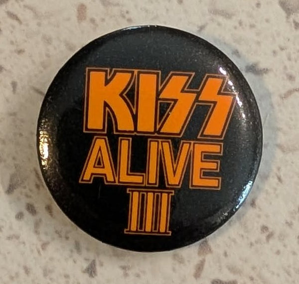KISS Eric Singer Owned ALIVE III Promo Promotional BUTTON PIN Personal Collection