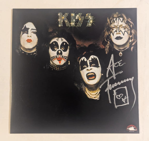 KISS ACE FREHLEY Signed DEBUT 1st  LP Autograph Signed in Silver Scratch and Dent #3
