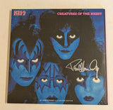 KISSONLINE KISS PAUL STANLEY signed CREATURES OF THE NIGHT KOL EX 40th Anniversary 3LP Blue Vinyl