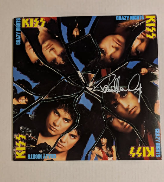 KISS Crazy Nights サイン入り CD KISS PAUL STANLEY CRAZY NIGHTS signed LP Original 80s Pressing