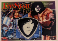 ERIC CARR  BASS Guitar Pick on a Trading Card KISS