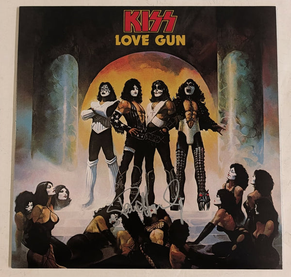KISS PAUL STANLEY Signed LOVE GUN LP Autograph