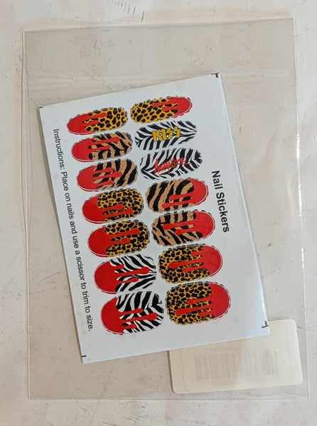 KISS ANIMALIZE Print Nail Stickers KISSOnline Exclusive New Sealed