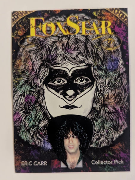 ERIC CARR  Guitar Pick on a Trading Card KISS