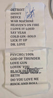 11-10-2023 EDMONTON Eric Singer Signed EOTR DRUMHEAD w SETLIST KISS