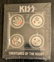 KISS Creatures of the Night 1 oz Silver Colorized Coins 4pc Set
