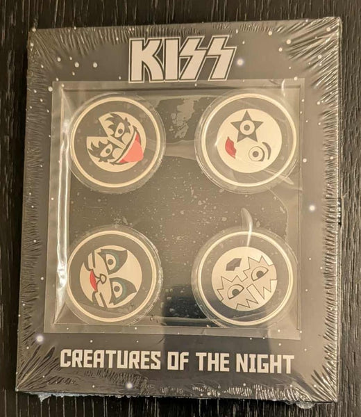 KISS Creatures of the Night 1 oz Silver Colorized Coins 4pc Set