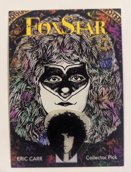ERIC CARR  Guitar Pick on a Trading Card KISS