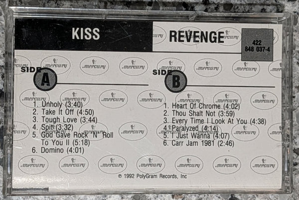 KISS Eric Singer Owned  REVENGE Promo Cassette  Personal Collection