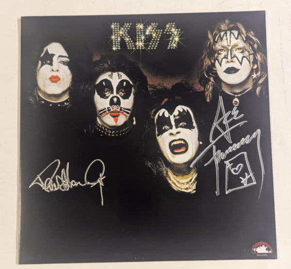 PAUL STANLEY and ACE FREHLEY signed KISS Debut 1st LP Scratch And Dent