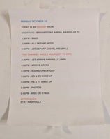 10-23-2023 NASHVILLE TN Eric Singer Signed EOTR DRUMHEAD w CALL SHEET KISS