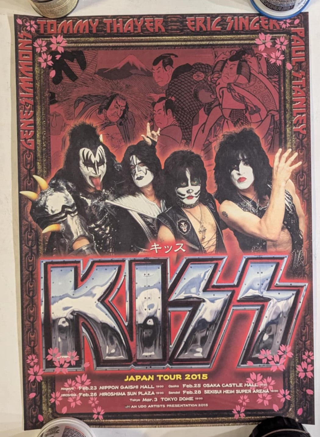 KISS Eric Singer Personally Owned JAPAN 2015 Tour Poster – KISS Haven