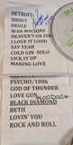 7-05-2023 LONDON ENGLAND O2 Eric Singer Signed EOTR DRUMHEAD w SETLIST And DRUMSTICK KISS