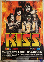 KISS Eric Singer Personally Owned May 9 and June 11 2008 OBERHAUSEN GERMANY Alive 35 Tour Poster