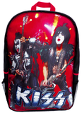 KISS Gene Simmons Paul Stanley black flame BACKPACK NEW SEALED