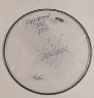 11-13-2023 SASKATOON Eric Singer Signed EOTR 14" DRUMHEAD KISS