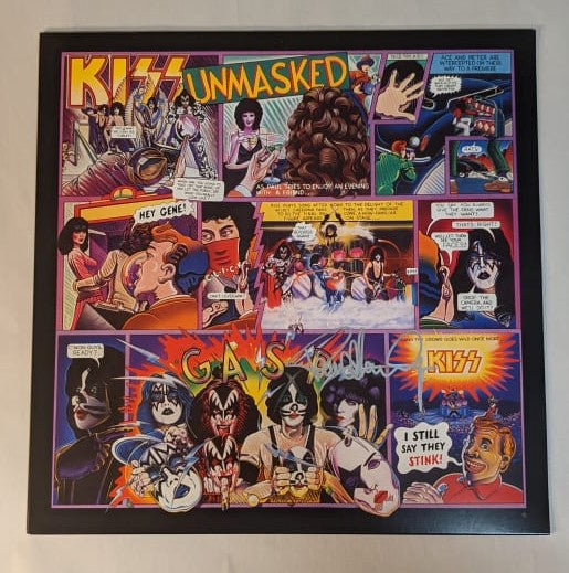 KISS PAUL STANLEY signed UNMASKED LP Autograph