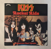 PAUL STANLEY Signed ROCKET RIDE/TOMORROW AND TONIGHT 45 Picture Sleeve From Boxset