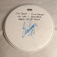 Tampa 7-28-2012 Stage-used signed drum heads