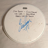 Tampa 7-28-2012 Stage-used signed drum heads