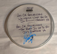 Denver 8-8-2012 Stage-used signed drum heads