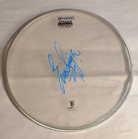 Charlotte 7-25-2012 Stage-used signed drum heads