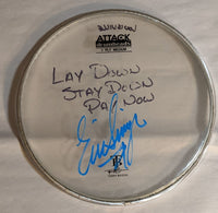 Louisville 8-1-2012 Stage-used signed drum heads