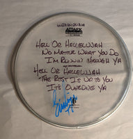 Albuquerque 8-7-2012 Stage-used signed drum heads
