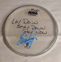 Tampa 7-28-2012 Stage-used signed drum heads
