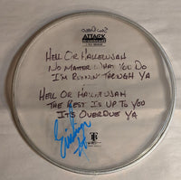 Chula Vista/San Diego 8-12-2012 Stage-used signed drum heads