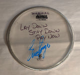 Albuquerque 8-7-2012 Stage-used signed drum heads