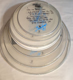 Scranton 9-18-2012 Stage-used signed drum heads