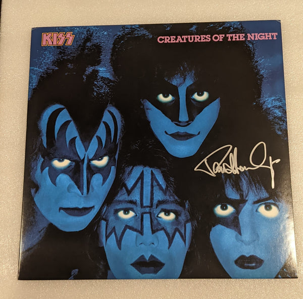 KISS PAUL STANLEY signed CREATURES OF THE NIGHT LP Autograph