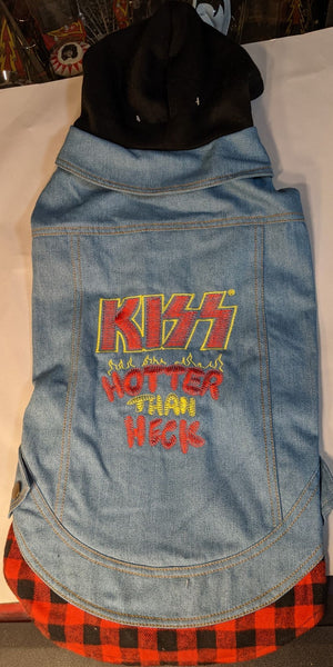 FABDOG Denim jacket Hotter Than Heck KISS