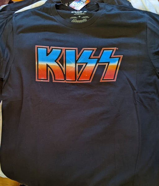 KISS Multi-Color Logo short sleeve T-shirt Black XSmall medium