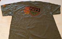 KISS ARMY OFFICIAL MEMBER Green  short sleeve T-shirt XL