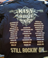 KISS ALIVE 35  short sleeve T-shirt Black Small