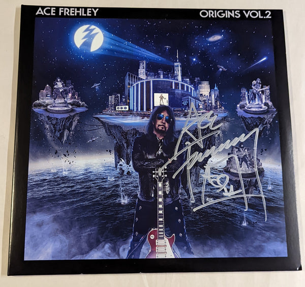 KISS ACE FREHLEY Signed ORIGINS VOL 2 LP Green/Red Vinyl OBTAINED FROM ACE
