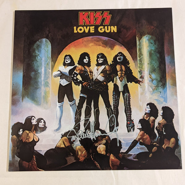 KISS PAUL STANLEY Signed LOVE GUN LP Autograph