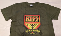 KISS END OF THE ROAD 2019 JAPAN Army shirt  L Med