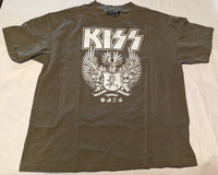 KISS LOGO w SHIELD short sleeve T-shirt L XL