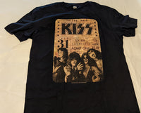 KISS DESTROYER 1976 TOLEDO OHIO JULY 31 short sleeve T-shirt L