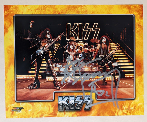 KISS ACE FREHLEY Signed Official 8x10 photo LOVE GUN era Autograph