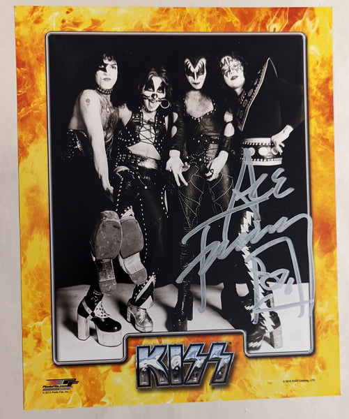 KISS ACE FREHLEY Signed Official 8x10 photo 1974 era Autograph