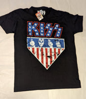 KISS RED WHITE and BLUE short sleeve T-shirt small