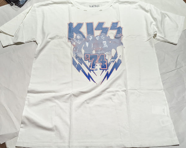 KISS VINTAGE CANVAS 74 short sleeve T-shirt Small large