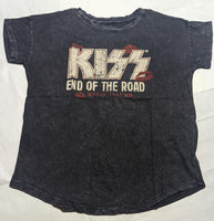KISS VINTAGE CANVAS Womens END OF THE ROAD  short sleeve shirt