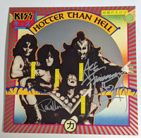 KISS PAUL STANLEY and ACE FREHLEY Signed HOTTER THAN HELL LP Autograph