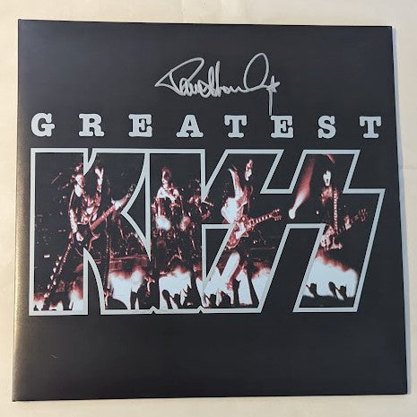 KISSOnline PAUL STANLEY signed GREATEST KISS LP KOL EX colored vinyl