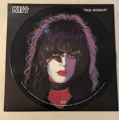 KISS PAUL STANLEY Purple signed solo Picture Disc LP